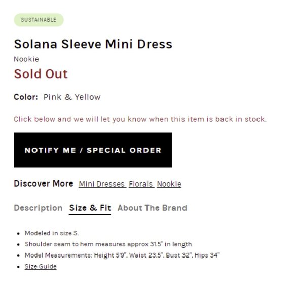 Nookie Solana Sleeve Mini Dress - Picture 5 of 5
